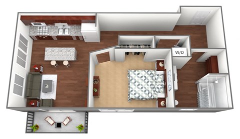 Highland Floorplan at Liffey on Snelling, Minnesota, 55104